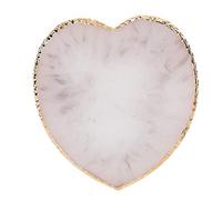 KOSDFOGE Resin Heart Styling Nail Art Palette Colorful Paint Drawing Dish Portable Tool for Nail Artists Pink Blue Purple Gray (Gris)