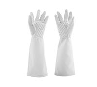 KOSDFOGE Rose Pruning Gardening Leather Gloves Puncture Proof Wearproof Long Work Glove for Gardening Cutting Trimming (S)