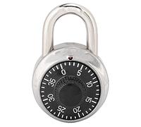 KOSDFOGE Round Security Lock Rotary Digit Code Combination Padlock for Door Cabinet Stainless Steel