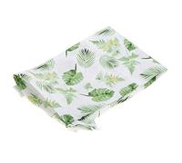 KOSDFOGE Soft Breathable Cotton Nursing Cover Baby Breastfeeding Shawl for New Mothers Wave 100 Percent Cotton 35.43 x 25.60 inch (Green Leaves)