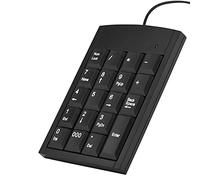 KOSDFOGE Teclado Numérico USB, Teclado Portátil Delgado con Mini Teclado Numérico para Computadora Portátil,Computadora Escritorio,Computadora Portátil Surface Pro, Cálculo Número Impuestos