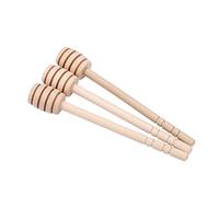KOSDFOGE Wooden Honey Drizzler Sticks Set Kitchen Tools Gadgets for Honey Maple Syrup Caramel Honey Dripper 24Pcs (15 cinco ranuras)