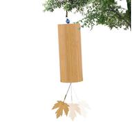 Koshi Ignis Beige Carillon - Koshi (Hokema Shanti) Chimes De Viento Aqua Caillon con Viento Artesanal | En Bambú Hecho A Mano En Francia | Sonidos Melódicos Activados por El Viento Y La Decorac