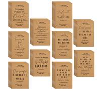 Kosiz 50 blocs de notas cristianos españoles con versículos bíblicos a granel, mini cuadernos inspiradores, diario de oración, regalos Cristianos en inglés para mujeres, pastor, esposa, escuela