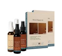 KOSLEOW 2 Set Kit Reparación Madera, Masilla Reparadora para 12 Colores, Repara Arañazos, Grietas y Agujeros en Suelos de Madera, Muebles y Superficies
