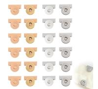 KOSLEOW 24 Piezas Botones Magnéticos 20mm, Cierre Magnético para Bolsos sin Coser para Carteras, Bolsos de Mano, DIY 6 Pares Oro & 6 Pares Plata, Cierre Imán Fuerte