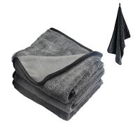 KOSLEOW 3 Piezas Bayetas Microfibra Extra Absorbentes 600g para Coche y Hogar, Paños de Limpieza Magico sin Rayas para Cristales, Cocina y Baño, Trapos Microfibra Ideal para Secado Rápido