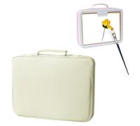 KOSLEOW Maletín de Dibujo Portátil para Niños con Tablero, Bolsa de Transporte para Utensilios de Pintura, Lápices y Papel, Juego de Viaje para Coche, 35x26x4.5cm