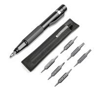 KOSLEOW Precision Screwdriver Set 13 en 1, Destornilladores Pequeños Magnéticos para Reparación de iPhone, PC, Gafas, Electrónica, Mini Destornillador Multifunción con Clip