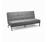 Kosmi Sofá Convertible Clic-Clac/BZ - Sofá Cama Desplegable - Dormir Diario o Casual - Ahorro de espacio - Salón, Estudio, Habitación Amigo (Moana Gris)