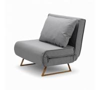 Kosmi Sofá Convertible Clic-Clac/BZ - Sofá Cama Desplegable - Dormir Diario o Casual - Ahorro de espacio - Salón, Estudio, Habitación Amigo (Vahiné Gris)