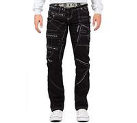 KOSMO LUPO Herren Jeans KM001-1 Schwarz W33/L32
