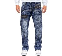 KOSMO LUPO Herren Jeans KM012 Blau W33/L32