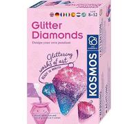 Kosmos 617189 Diamantes con purpurina, diseño de joyas brillantes, con moldes de fundición, bandas de joyería, gránulos en 3 colores, kit de experimentación para niños de 8 a 12 años, multilingüe