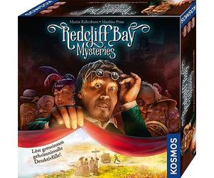 Kosmos 680459 Redcliff Bay Mysteries - Juego para Resolver Casos de Detective, Juego Familiar, Juego de crímenes, Juego de Mesa a Partir de 12 años, para 1 a 5 Personas