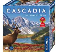 Kosmos 682590 Cascadia - En el corazón de la Naturaleza, Versión Alemana, Juego de Mesa con Elementos de Madera, Juego Familiar para 1-4 Personas a Partir de 10 años,