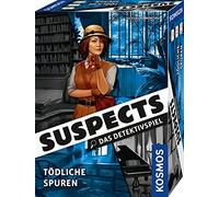 Kosmos 682897 Suspects - Pistas mortales, Juego de Detective, Juego de crímenes, emocionante Juego de Mesa como Crimen para determinar, emocionante Caso de Asesinato, a Partir de 12 años, para 1-5