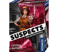 Kosmos 682903 Suspects: Última aparición, el juego de detectives, emocionante juego de mesa como un crimen para identificar, recoger pistas y resolver caso de asesinato, a partir de 12 años para 1-5 personas, juego de fiesta