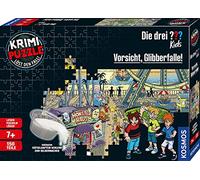 Kosmos 683474 Puzzle de Crimen Los Tres niños, 150 Piezas, Slime para Hacer uno Mismo, Lectura, Rompecabezas, Resolver Puzzles, para niños a Partir de 7 años, Rompecabezas de Detective, los Tres