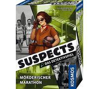 Kosmos 683641 Suspects - Maratón Asesino, Juego de Detectives, Juego de Crisis, Recopilar Pistas, Resolver Caso de Asesinato, a Partir de 12 años para 1-5 Personas