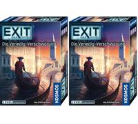 Kosmos 684396 Exit - El Juego - La conspiración de Venecia, Nivel: avanzado, Juego de Escape para 1 a 4 Jugadores a Partir de 12 años, un Juego de Mesa único (Paquete de 2)