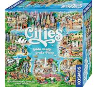 KOSMOS 685096 Cities - Juego de Mesa para 2-4 Jugadores, diseño de Ciudades, Grandes Ciudades, Juego de Mesa a Partir de 10 años