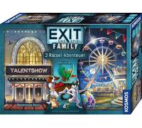 Kosmos 685379 Exit® - El Juego Family, Dos Aventuras de Rompecabezas para niños + Feria en la Oscuridad, Juego de Escape para la Familia, la Familia y los niños a Partir de 8 años