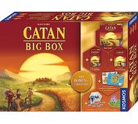 Kosmos Catan Big Box - Caja de 7 Piezas | Kit de iniciación para CATAN: el juego, incluye suplemento para 5-6 y ampliación con escenarios de bonificación