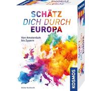 Kosmos Estima a través de Europa, Juego de Tesoros | Juego de mesa rápido para toda la familia, a partir de 10 años, 2-5 jugadores