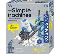 KOSMOS Simple Machines 620868 - Juego de construcción mecánica para 24 modelos como polea y grúa, incluye báscula de resorte, caja de experimentos para niños a partir de 8 - 12 años, fácil de entender