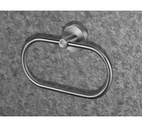 Kosmos Tec Anillo de Toalla Metal Mirada Acero Inoxidable Cepillado Mate