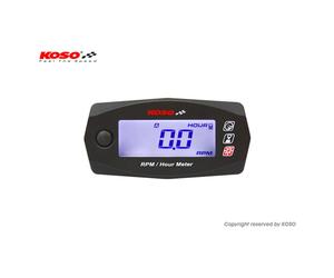 KOSO Mini 4 - Medidor de velocidad y tiempo de funcionamiento, negro