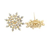 kosopse Bernstein Ohrringe Ohrringe Oval Copo de Nieve Pendientes Regalo Oro Tropfenförmige Ohrringe Plata, Einheitsgröße, Metal, Sin piedra preciosa
