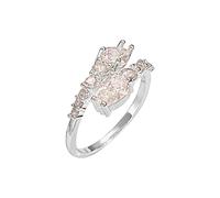 kosopse Christ Ringe - Anillo de cobre con incrustaciones de circonita para mujer, diseño de temperamento femenino, con incrustaciones de cobre, Einheitsgröße, Metal, Sin piedras preciosas