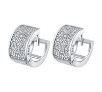 kosopse Ohrringe Tiere - Pendientes chapados en plata con circonitas grandes para mujer, aretes cuadrados de metal, aretes de joyería, regalos para esposa, hermana, Da Puppe Ohrringe, Einheitsgröße,
