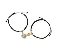 kosopse Perlen Für Herstellung Von Armbändern - Pulsera trenzada ajustable para él y para ella con 8 corazones de amor, joyería Damenuhr Mit, A, Metal, No es una piedra preciosa