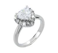 kosopse Ringe Mit Verschluss Fresh And Sweet Temperament Love Ring Dampfer Schutz, A, Metal, Sin piedras preciosas