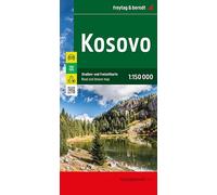 Kosovo 1:150.000: Straßen- und Freizeitkarte, mit Top Tips, Innenstadtplan: AK 0716 (Auto karte)