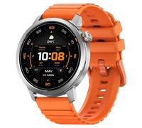 Kospet Orb Bluetooth 44mm AMOLED Plata Correa Naranja IP68 SpO2 Pulsómetro Sueño SOS