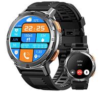 KOSPET Reloj Inteligente Hombre, Batería de Larga Duración, 50M Impermeable, Robusto Smartwatch Redondo con Llamada Bluetooth, 1.43 "AMOLED HD Display para Android iOS (Dual Strap)