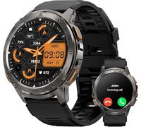 KOSPET T3 Reloj Inteligente Hombre, Smartwatch de Pantalla AMOLED de 1,43" 5ATM, Batería Extragrande, Caja de Acero Inoxidable Resistente de Estilo Militar, Monitorización de la Frecuencia Cardíaca,