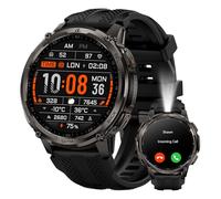 KOSPET Tank T4C Reloj Inteligente Hombre con Linterna LED, Pantalla AMOLED 1,5", GPS Doble Banda y Brújula, Monitoreo de Salud 24/7, Resistente al Agua 5ATM, Compatible con Android y iOS (Negro)