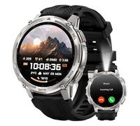 KOSPET Tank T4C Reloj Inteligente Hombre con Linterna LED, Pantalla AMOLED 1,5", GPS Doble Banda y Brújula, Monitoreo de Salud 24/7, Resistente al Agua 5ATM, Compatible con Android y iOS (Astilla)