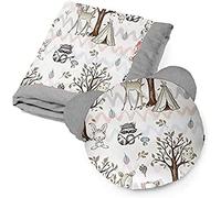KOSPU Juego de Ropa de Cama para Bebés, Almohada Y Manta, Tela de Terciopelo de Algodón, 100% Poliéster, Relleno de Poliéster, Manta para Dormir, 75 x 100 Cm, Almohada para Dormir de Oso