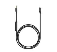 Koss Cable de utilidad USB-C, sistema de la serie Works Utility, micrófono y control remoto en línea, DAC integrado de 24 bits/96 kHz, color negro