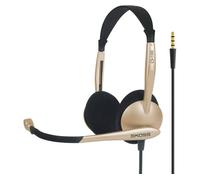 Koss cs100i auriculares con cable y micrófono con cancelación ruido cascos de diadema para videoconferencia, dorado
