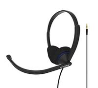 Koss CS200i Auriculares con Cable y Micrófono con Cancelación Ruido, Cascos de Diadema Ajustables On Ear para Videoconferencia Oficina, Call Center, Comunicación, Zoom, Conexión Jack 3,5mm