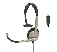 Koss CS95 USB Auriculares con Cable y Micrófono con Cancelación Ruido, Cascos de Diadema Monoaurales Ajustables para Videoconferencia Oficina, Call Center, Comunicación, Skype, Zoom