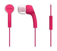 Koss keb9i auriculares con cable y micrófono cascos intraurales in ear de botón, earphones ligeros cómodos, , rosa