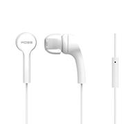 Koss KEB9i Auriculares con Cable y Micrófono, Cascos Intraurales In Ear de Botón, Earphones Ligeros Compatibles con Smartphones, Earbuds, Sonido con Graves de Calidad, Conexión Jack 3,5mm, Blanco
